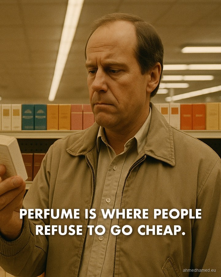 Perfume is where people refuse to go cheap.